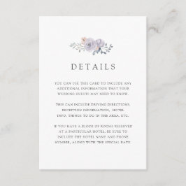 微妙な水色のバラ |ホワイトゲスト詳細 エンクロージャーカード