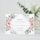 微妙な水色のバラ | 結婚s 出欠カード (スタンド正面)