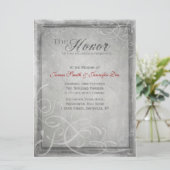 微妙な灰色の優雅の招待状 招待状 (スタンド正面)