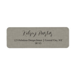 微妙な生地のテクスチャカスタマイズ可能な住所 シール