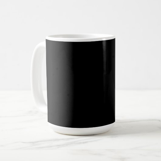 微妙な粒模様のテクスチャードブラックの表面 コーヒーマグカップ (正面左)
