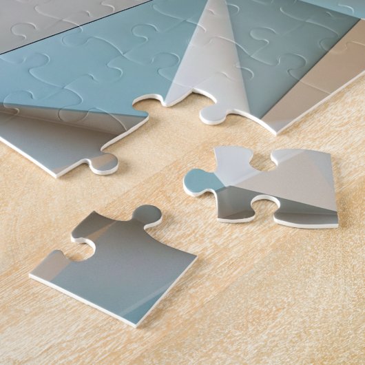 微妙な色の3Dの三角形 ジグソーパズル (側面)