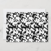 微妙な質感と可能性のある部分を持つ白い袖 サンキューカード (裏面)