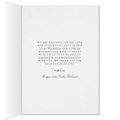 微妙な赤と白フローラ結婚の感謝 (内側 (右))