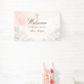 微妙な赤面フローラバプテスマ歓迎 横断幕 (インサイチュ)