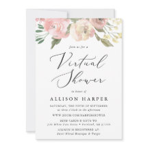 微妙な開花フローラバーチャルベビーシャワー