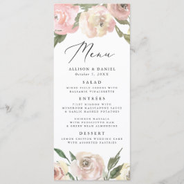 微妙な開花 |フローラ結婚のメニューカード メニュー