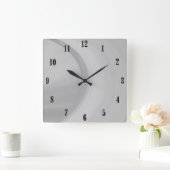 微妙な スクエア壁時計 (ホーム)