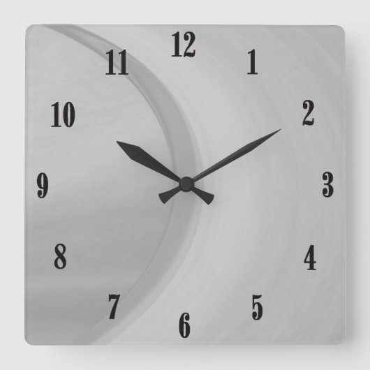 微妙な スクエア壁時計 (正面)