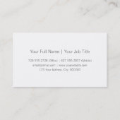 微妙な《写真》ぼけ味の名刺のデザイン 名刺 (裏面)