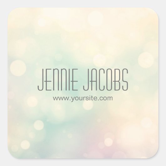 微妙な《写真》ぼけ味シール スクエアシール (正面)