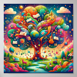 微妙疑問に思な:学の木のポスター子供へ ポスター