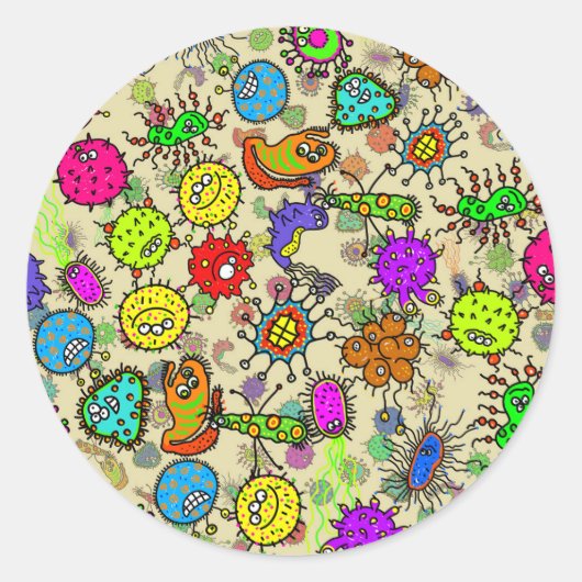 微小おもしろい実験生物 ラウンドシール (正面)