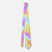 微小ホログラフィカラフルック鮮やかおもしろいクリエイティブ ネクタイ (裏面)