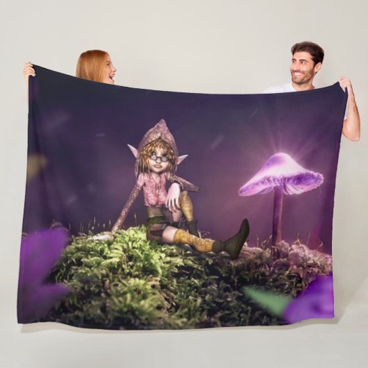 微小小妖精や小人 フリースブランケット (インサイチュ)