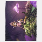 微小小妖精や小人 フリースブランケット (正面)