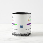 微生物の生活が見える土壌は美しい マグカップ (中央)