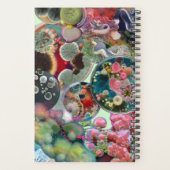 微生物万華鏡のように千変万化するパターン:コロニーの色 プランナー手帳 (裏面)