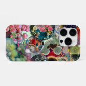 微生物万華鏡のように千変万化するパターン:コロニーの色 iPhoneケース (裏面横)