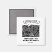 微生物世界での会議（クォーラムセンシング） マグネット (正面/裏面)