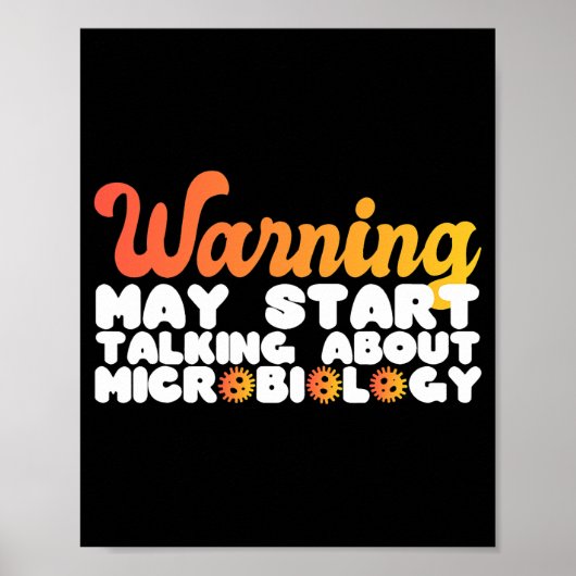 微生物学について微生物学者3 ポスター (正面)