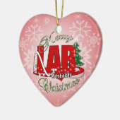 微生物学のクリスマスの衛生検査隊TECH セラミックオーナメント (左)