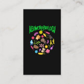 微生物学の猫好き科学者がかわいい子猫 名刺 (正面)