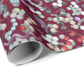 微生物学パターン ラッピングペーパー (ロールコーナー)