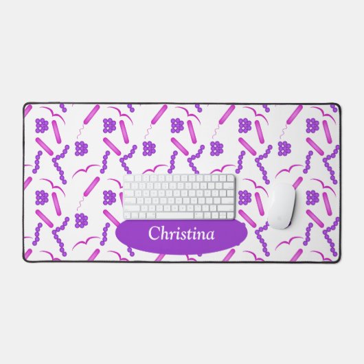 微生物学パーソナライズされた デスクマット (キーボード&マウス)