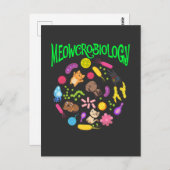 微生物学猫好き科学者かわいい子猫 ポストカード (正面/裏面)