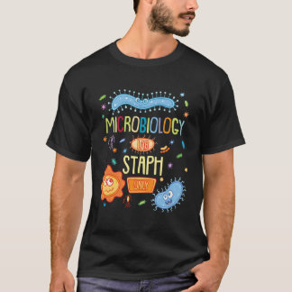 微生物学生物学微生物微生物研究室スタフのみ Tシャツ