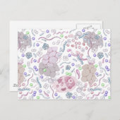 微生物学的パターン ポストカード (正面/裏面)