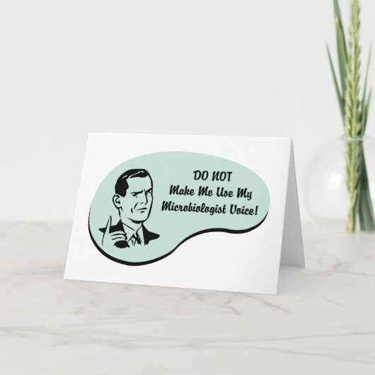 微生物学者の声 カード (正面)