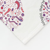 微生物学者を愛する フリースブランケット (角)