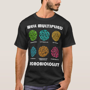 微生物学者ギフトアイディアカラフル属細菌コロニー Tシャツ