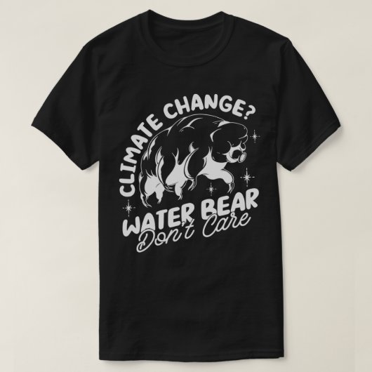 微生物学者タルディグレード科学ウォーターBear Biolo Tシャツ (デザイン正面)