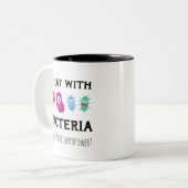 微生物学者顕微生物学者 ツートーンマグカップ (正面左)