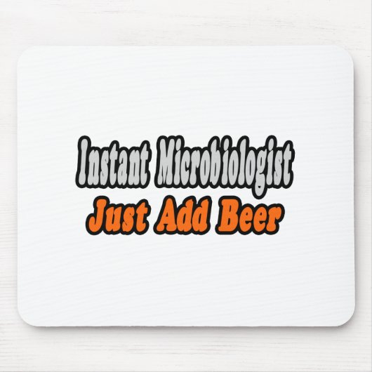 微生物学者…ビールの追加 マウスパッド (正面)