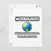 微生物学者…世界をより良い場所にする ポストカード (正面/裏面)