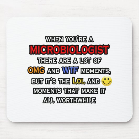微生物学者…OMG WTFロール マウスパッド (正面)