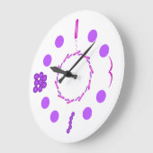 微生物学 ラージ壁時計 (傾斜)