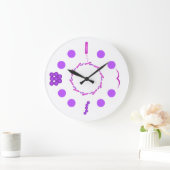 微生物学 ラージ壁時計 (ホーム)