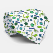 微生物学 – 白の色 ネクタイ (ロール)