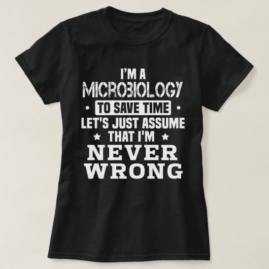 微生物学 Tシャツ (デザイン正面)