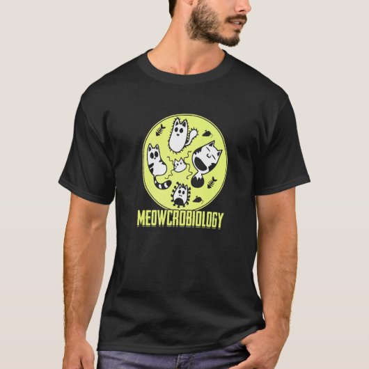 微生物微生物微生物微生物微生物学マイクロ Tシャツ (正面)