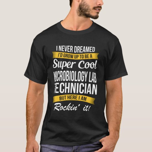 微生物検査技師 Tシャツ (正面)
