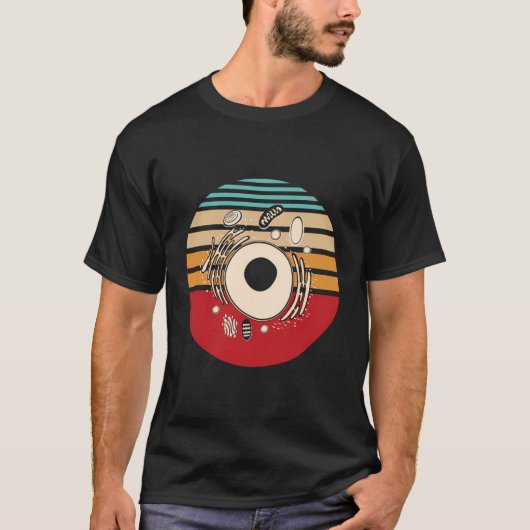 微生物生物学者ギフトレトロ生物学 Tシャツ (正面)