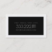 微生物研究科学者白黒 はっきりした 名刺 (裏面)