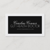 微生物研究科学者白黒 はっきりした 名刺 (正面)