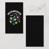 微生物科学者細菌顕微鏡 名刺 (正面/裏面)